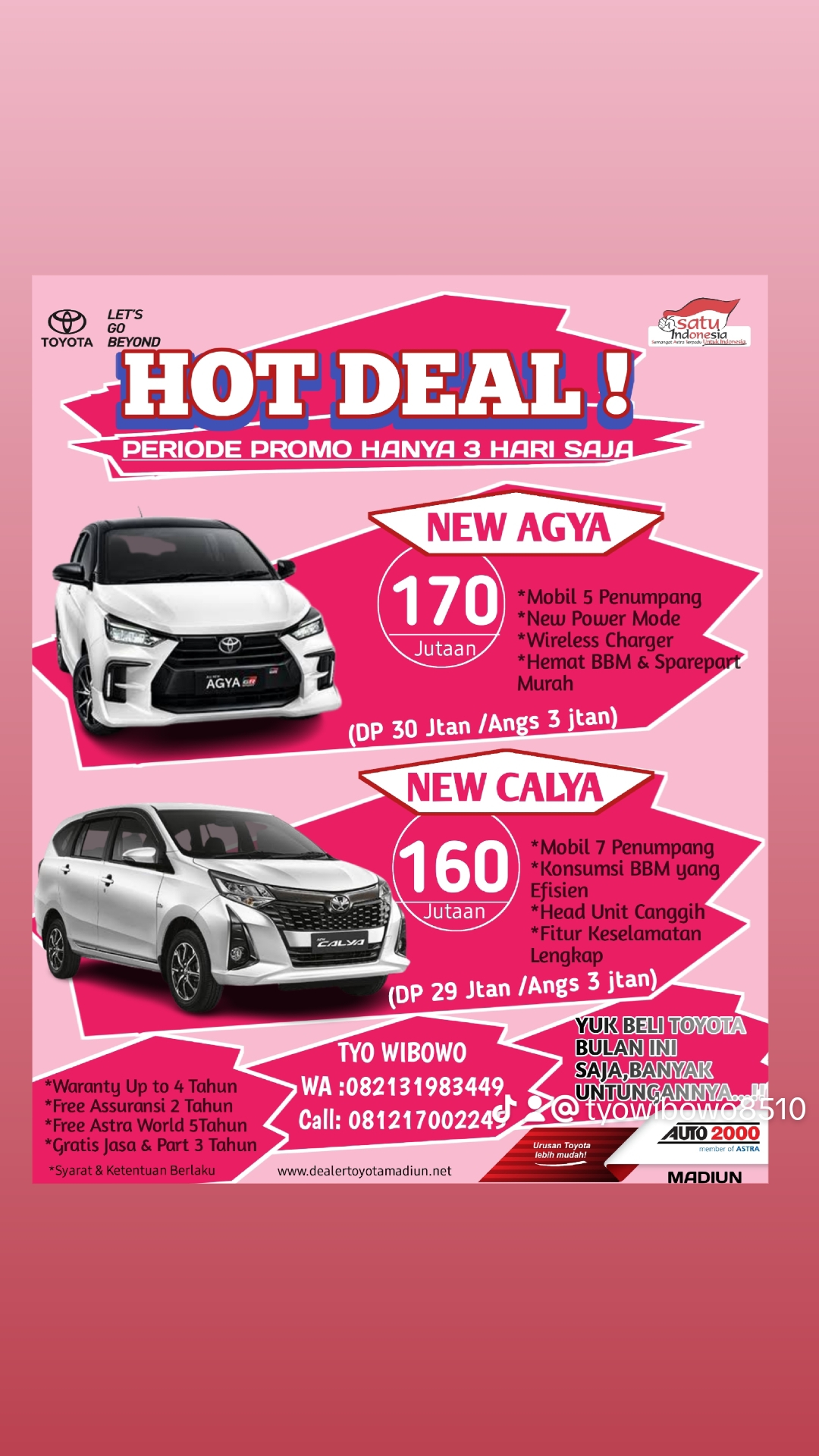 PROMO AKHIR BULAN AGUSTUS 2023  SANGAT MENGUNTUBGKAN, YUK SEGERA HUB TYO,BISA TANYA2 DLU