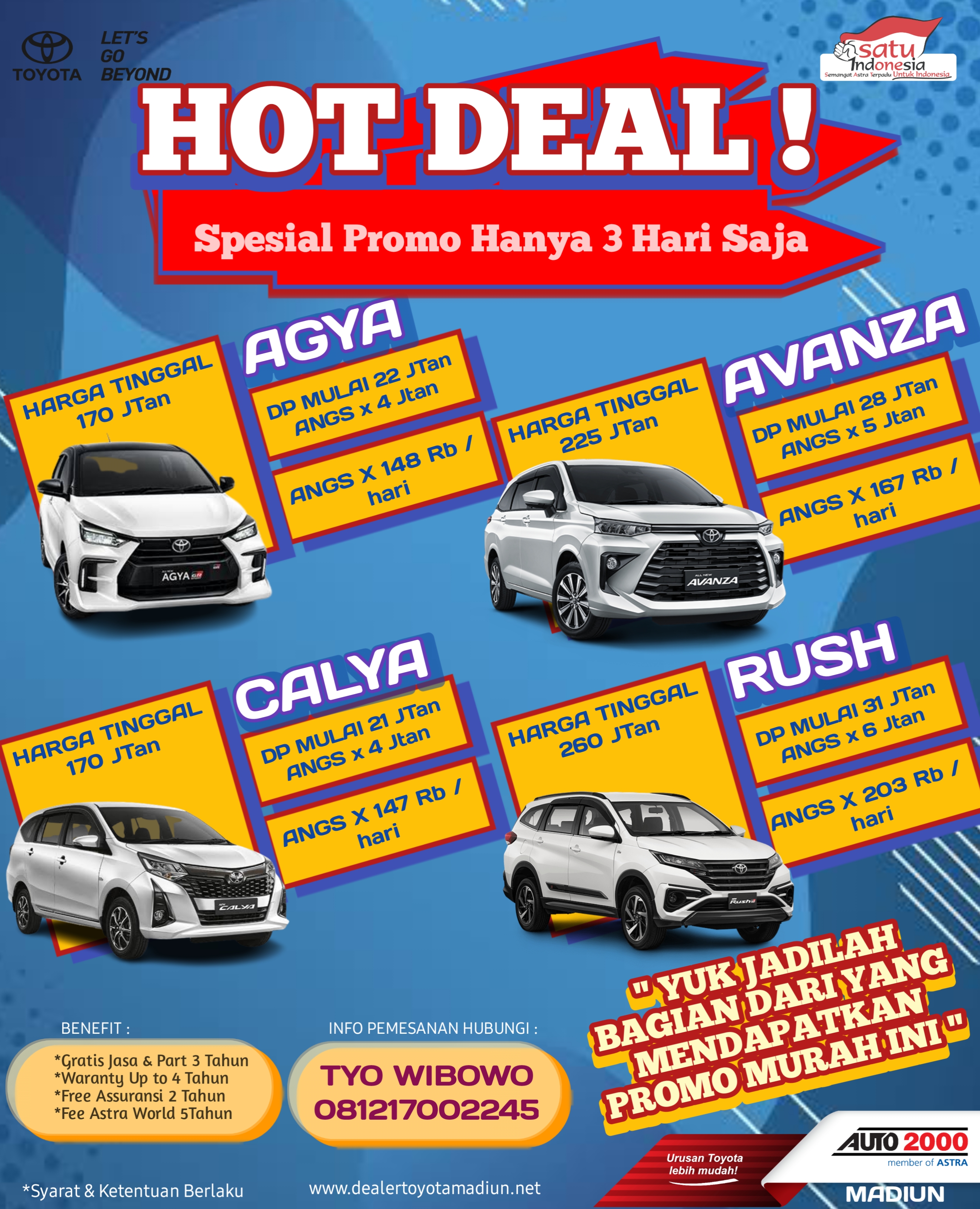 PROMO JULI 2023 PALING MENGUNTUNGKAN segera Hubingi: Tyo 081217002245 , sebelom kehabisan